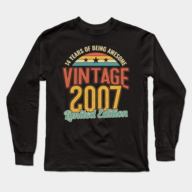 14th Birthday 14 Years of Being Awesome 2007 Long Sleeve T-Shirt by aneisha